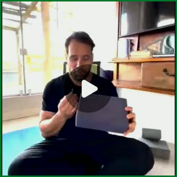 Os bloquinhos - blocos de Yoga, no Instagram do Prof. Daniel De Nardi